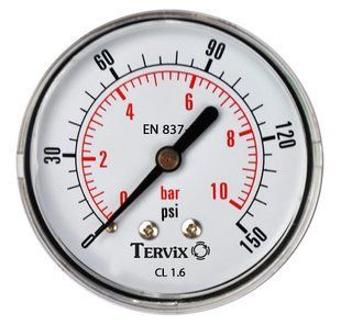 Манометр Tervix Pro Line 0-10 бар аксіальний, 50 355613 фото