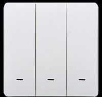 Розумна клавішна кнопка-вимикач Tervix Pro Line ZigBee Push Button (3 клавіші), на батар. 438021 438021 фото