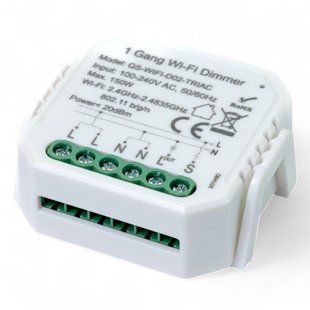 Вимикач - регулятор Tervix Pro Line WiFi Dimmer (1 клавіша) реле для прихованого монтажу 435421 фото