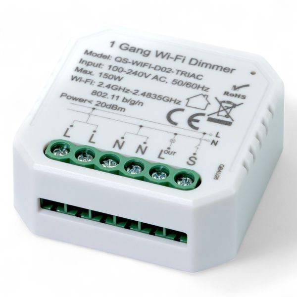Вимикач - регулятор Tervix Pro Line WiFi Dimmer (1 клавіша) реле для прихованого монтажу 435421 фото
