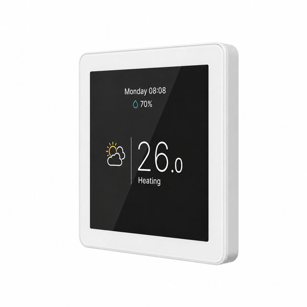 Термостат сенсорный Tervix Pro Line WiFi TouchScreen с управлением полом, белый 114151 114151 фото