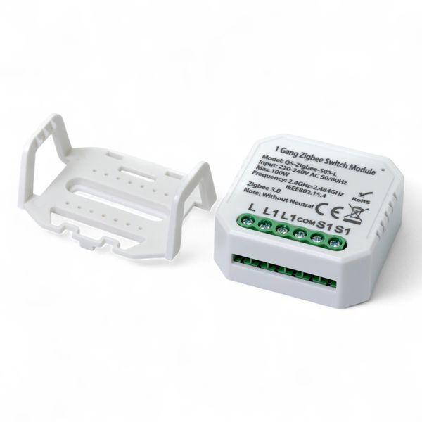 Вимикач Tervix Pro Line ZigBee Switch (1 клавіша) без нуля, реле для прихованого монтажу 432141 фото