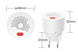 Безпровідний датчик витоку природнього газу Tervix Pro Line ZigBee GAS Sensor V2 417122 417122 фото 4