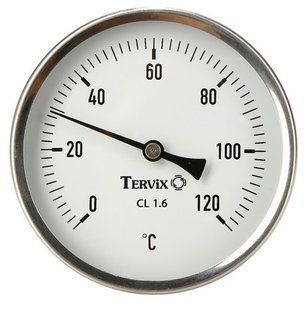 Термометр 80/100 0-120С 1/2" аксіальний Bith Tervix Pro Line 356845 356845 фото