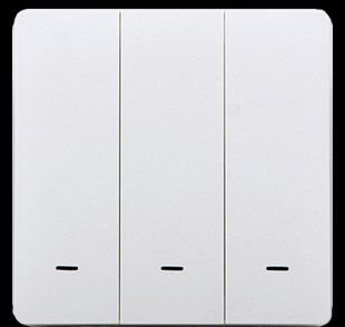 Розумний будинок: ZigBee вимикач Tervix Pro Line ZigBee Push Switch (3 клавіші), без нуля 438111 фото