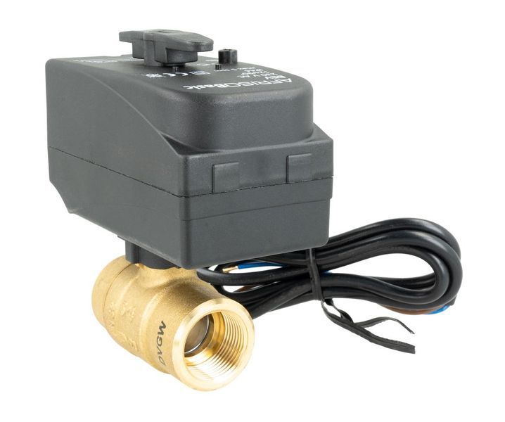 Клапан 3/4"с приводомAfriso BEV DN20, kvs 45, 230В АС, н/з, 2 точки двухходовой шаровый клапан зонный 9021200 9021200 фото