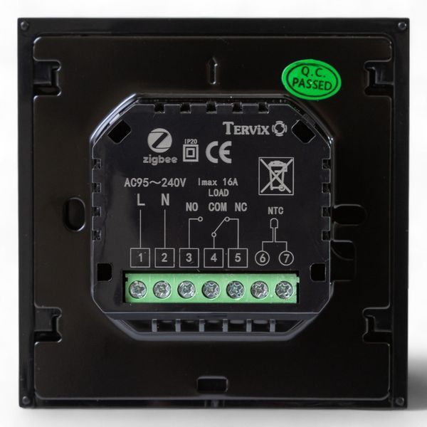 Терморегулятор ZigBee для газових і електричних котлів, програмований. Кімнатний термостат чорний 117340 117340 фото