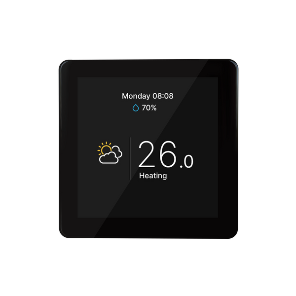 Кімнатний сенсорний термостат з WiFi управлінням Tervix Pro Line WiFi TouchScreen Thermostat (котел), чорний 114350 114350 фото