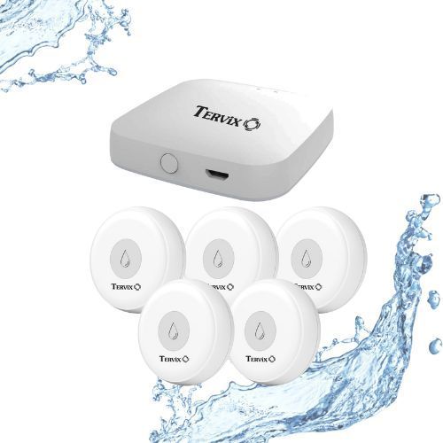 Система оповещения о затоплении Tervix ZigBee (5 датчиков), антипотоп, защита от затопления, протечки воды 18858 фото