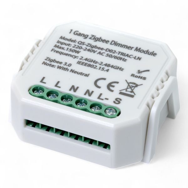 Выключатель - регулятор Tervix Pro Line ZigBee Dimmer (1 клавиша) реле для скрытого монтажа 435121 фото